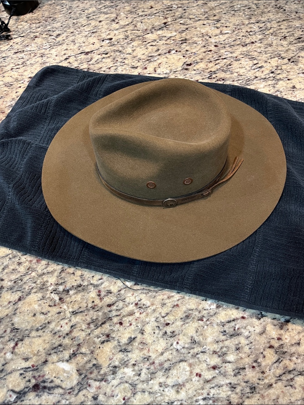 Stetson. American Buffalo Collection. Men's Wool Ranch Hat - Olive Brown.